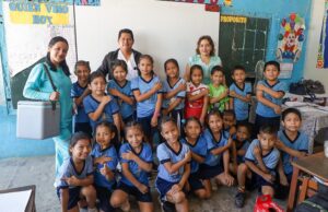 Cerca de 200 escolares de Iquitos fueron vacunados contra el sarampión y otras enfermedades