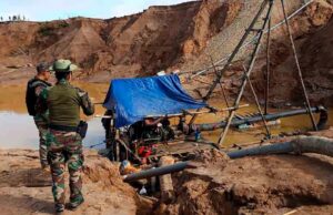 Destruyen maquinaria y bienes de la minería ilegal valorizados en aproximadamente S/10 millones