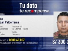 Jolin Bazán Valderrama es incluido en el Programa de Recompensas del Mininter