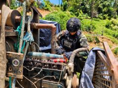 Mininter deja fuera de operación maquinaria de la minería ilegal valorizada en S/14.5 millones en Amazonas